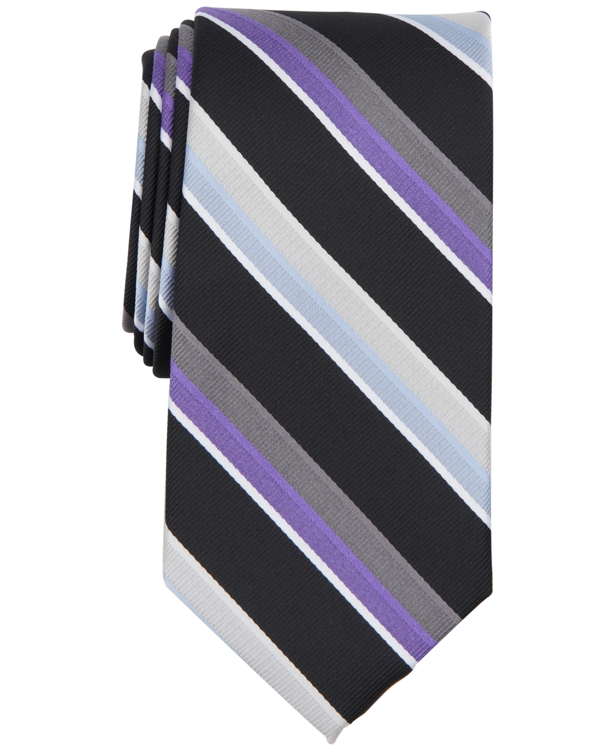 Michael Kors Men's Quincy Stripe Tie In Black