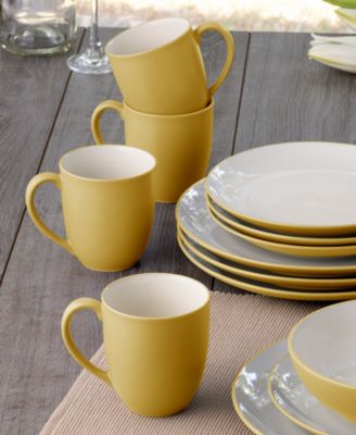 Colorwave Coupe 16 Pc. Dinnerware Set, Service for 4