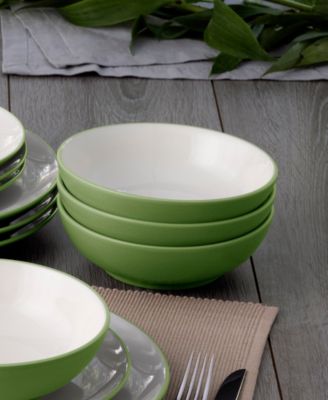 Colorwave Coupe 16 Pc. Dinnerware Set, Service for 4