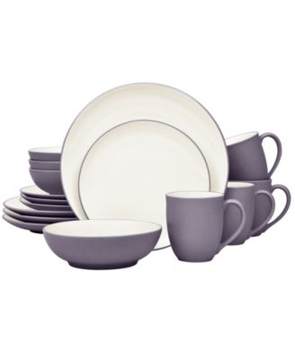 Colorwave Coupe 16 Pc. Dinnerware Set, Service for 4