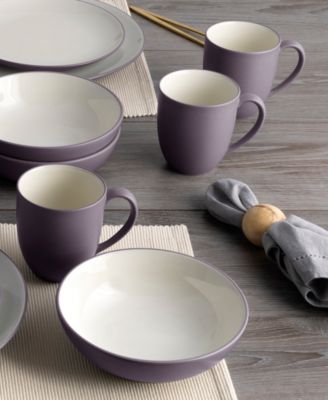 Colorwave Coupe 16 Pc. Dinnerware Set, Service for 4
