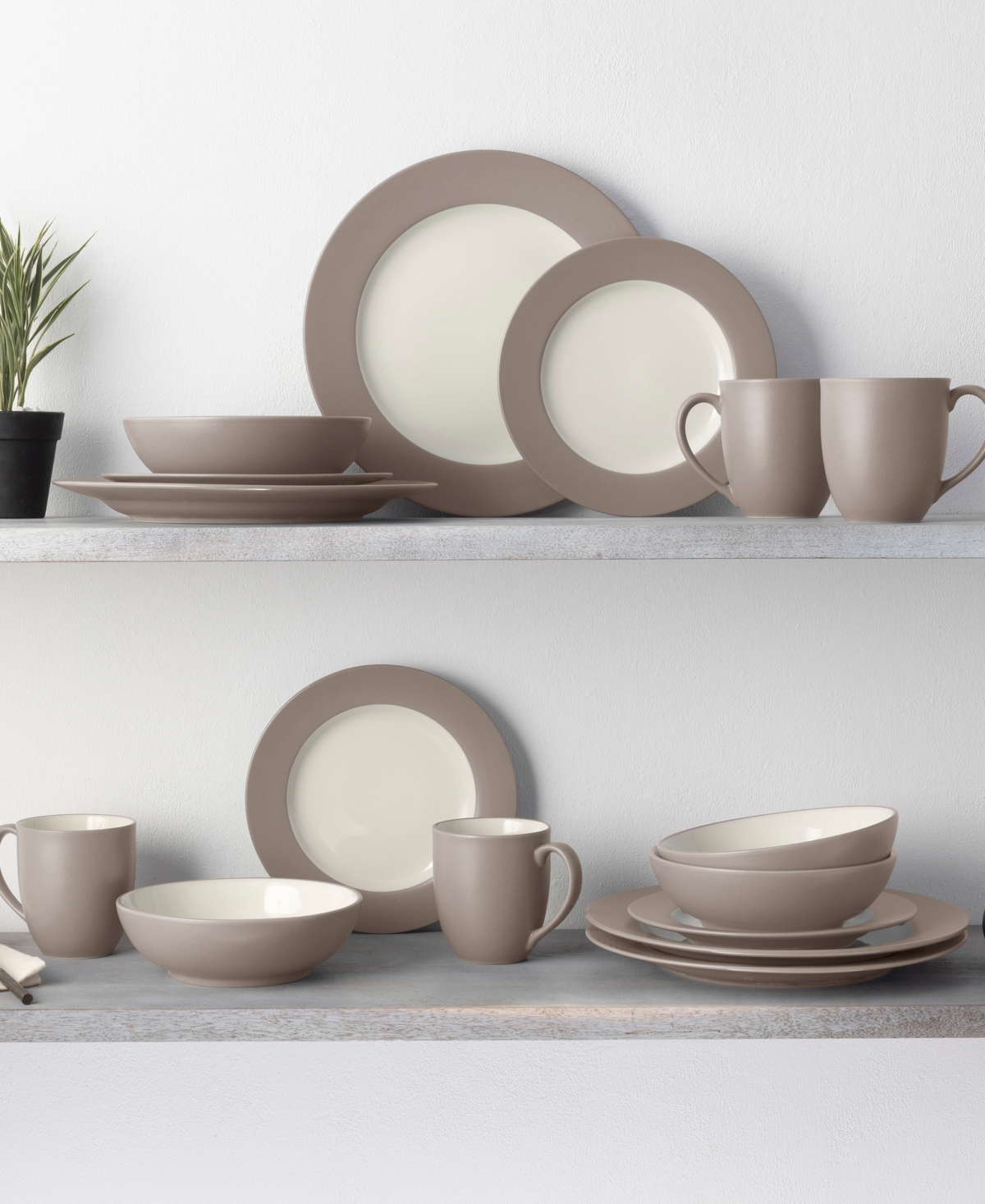 Noritake Colorwave Rim 16-pc. Dinnerware Set, Service For 4 In Sand