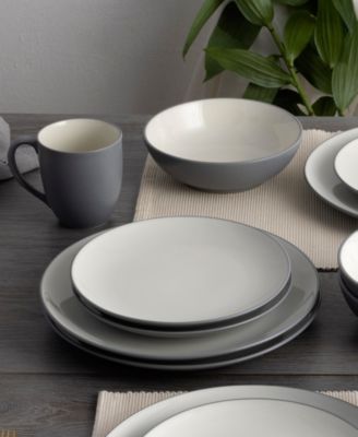 Colorwave Coupe 16 Pc. Dinnerware Set, Service for 4