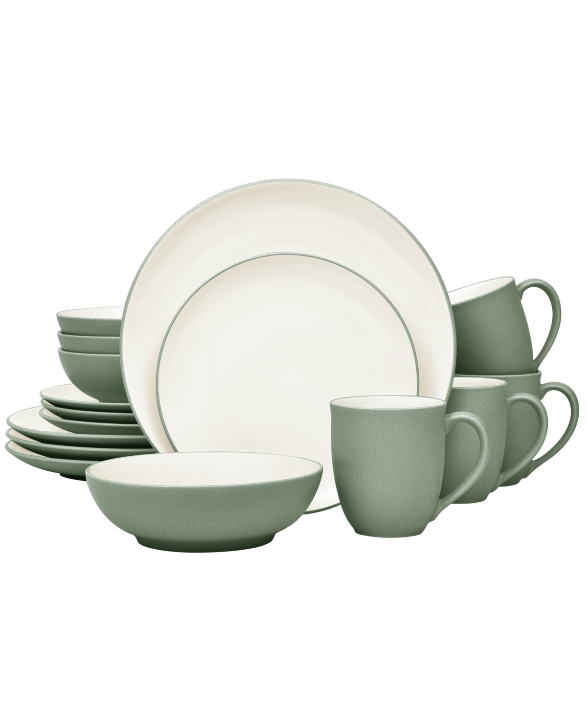 NORITAKE COLORWAVE COUPE 16 PC. DINNERWARE SET, SERVICE FOR 4 
