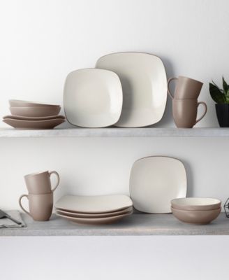 Colorwave Square 16 Pc. Dinnerware Set, Service for 4