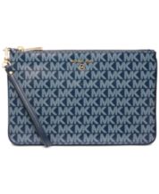 Michael Kors Women Crossbody Bag Handbag Purse Handbag PALE OCEAN Blue +  Wallet