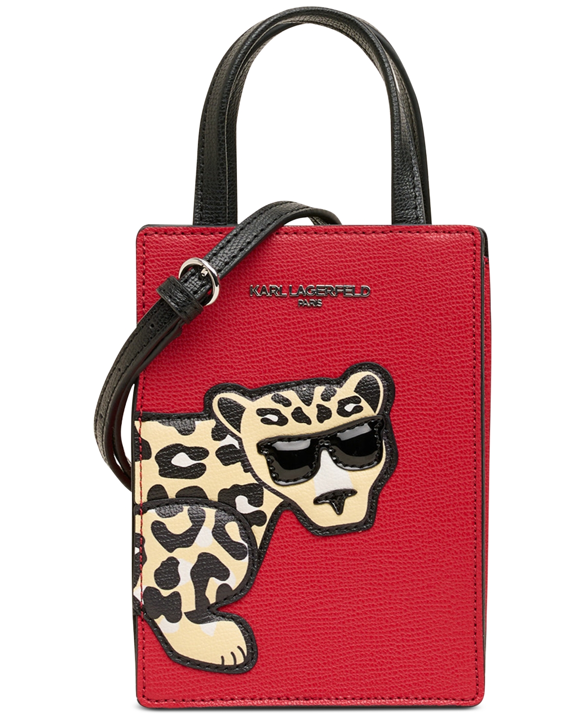 Karl lagerfeld leopard bag top