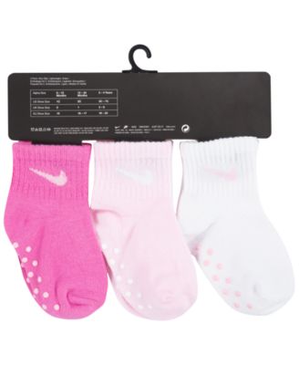 Baby Boys or Baby Girls Core Ankle Gripper Socks, Pack of 3