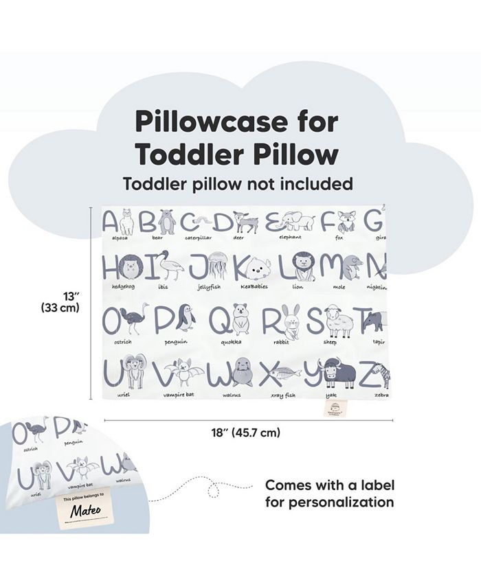 KeaBabies Toddler Pillowcase for 13X18 Pillow, Organic Toddler Pillow
