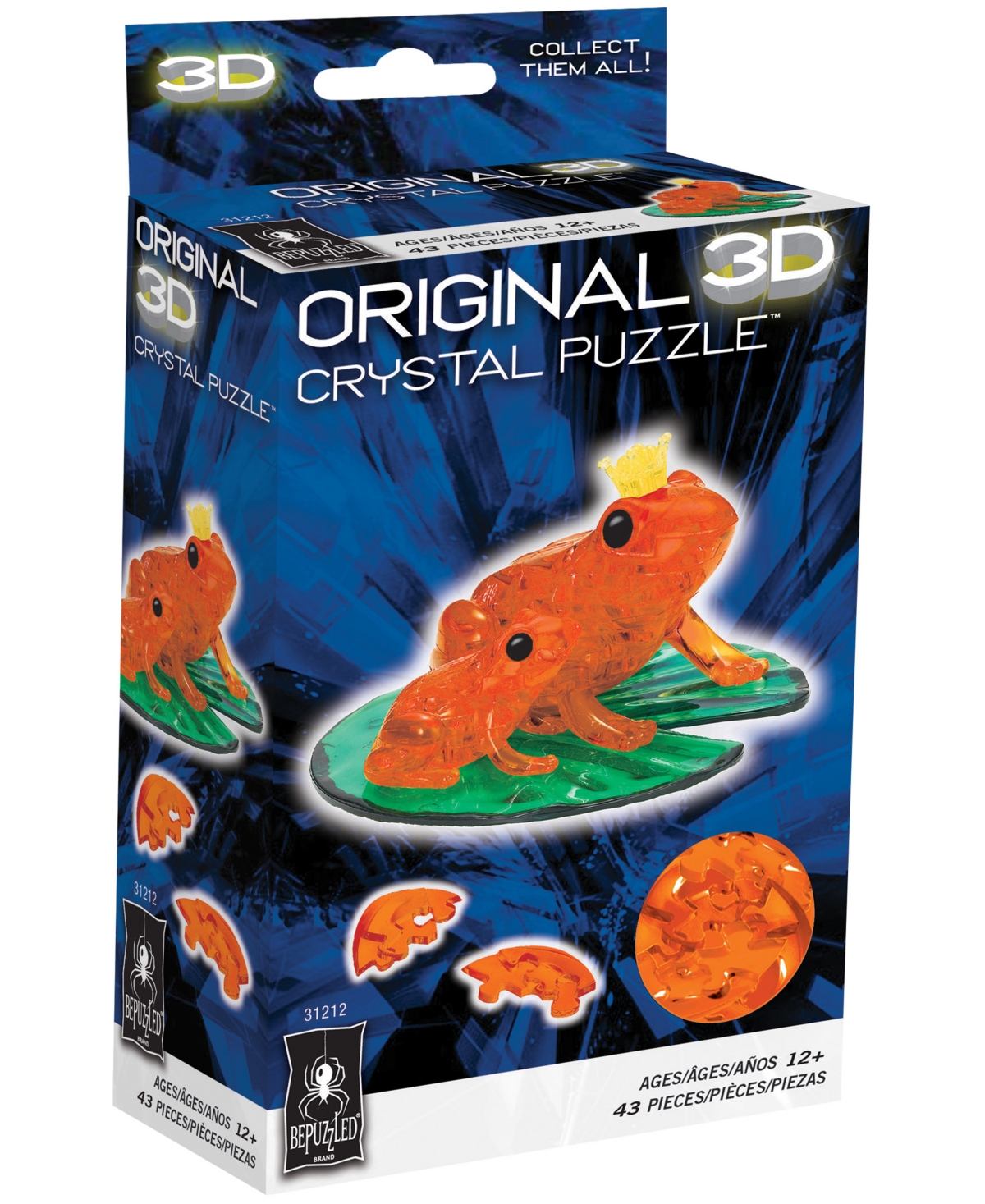 Shop University Games Bepuzzled 3d Crystal Puzzle Frog, 43 Pieces In No Color