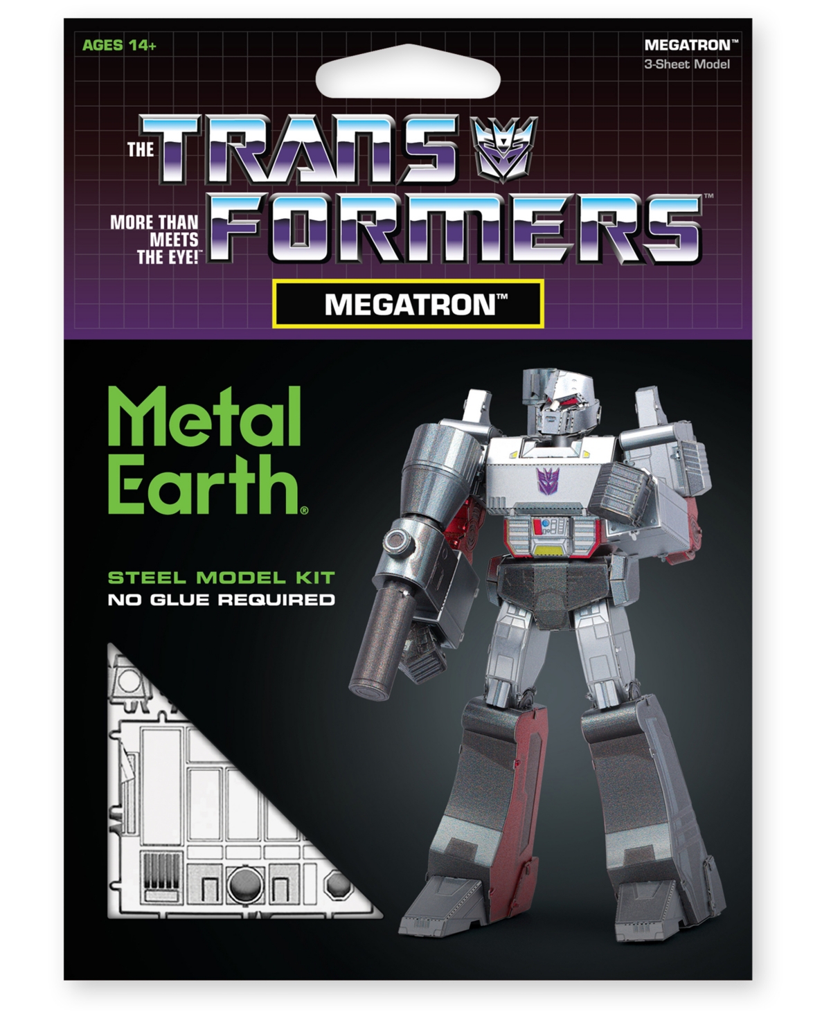 Shop University Games Fascinations Metal Earth 3d Metal Model Kit Transformers Color Megatron In No Color