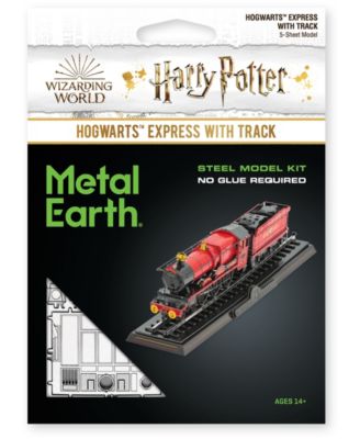 Fascinations Metal Earth 3D Metal Model Kit Harry Potter Hogwarts Express With Track
