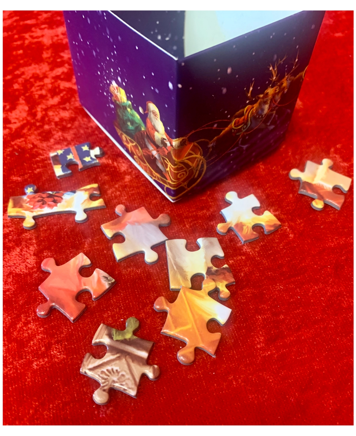 University Games Incorporated Merry Christmas Advent Calendar 24 Jigsaw Puzzles, 24 X 50 Pieces In No Color