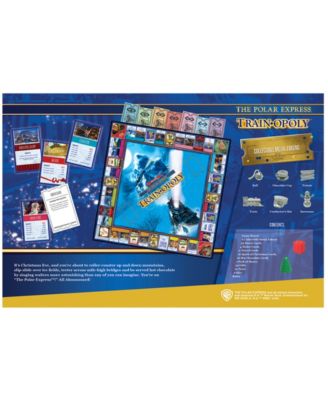 Masterpieces Puzzles the Polar Express Train-Opoly Collector's Edition Set