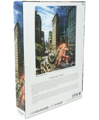 4D Cityscape Stephen Wilkes Day to Night Puzzle Flatiron, New York, 1036 Pieces