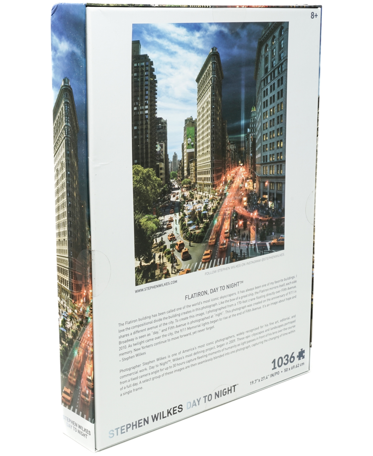 University Games 4d Cityscape Stephen Wilkes Day To Night Puzzle Flatiron, New York, 1036 Pieces In No Color
