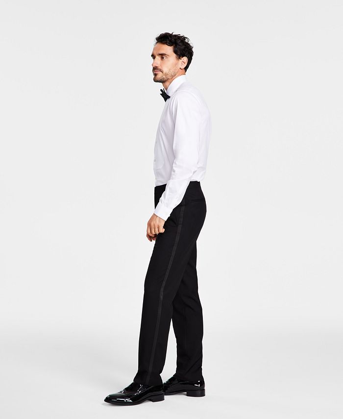 Bar III Men's Slim-Fit Black/White Plaid Suit Pants, Created for Macy's - Black White - Size 33x32