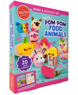 Mini Pom-Pom Food Animals Set