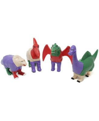 Magnetic Dinosaur Toy Set With Pop-Up Playmat - 7 Piece Mix & Match Kit For Kids 3+