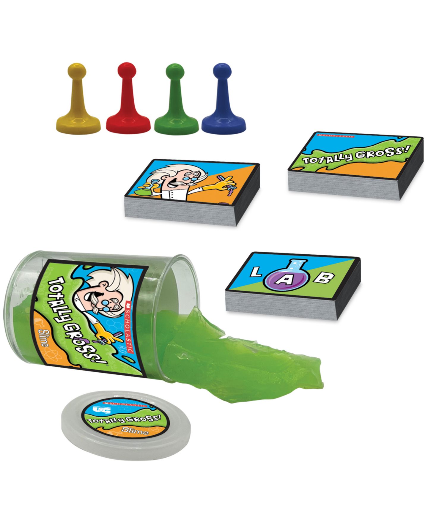 Детская настольная игра Areyougame Totally Gross Science Family Board Game, Ages 8+ — фото 5