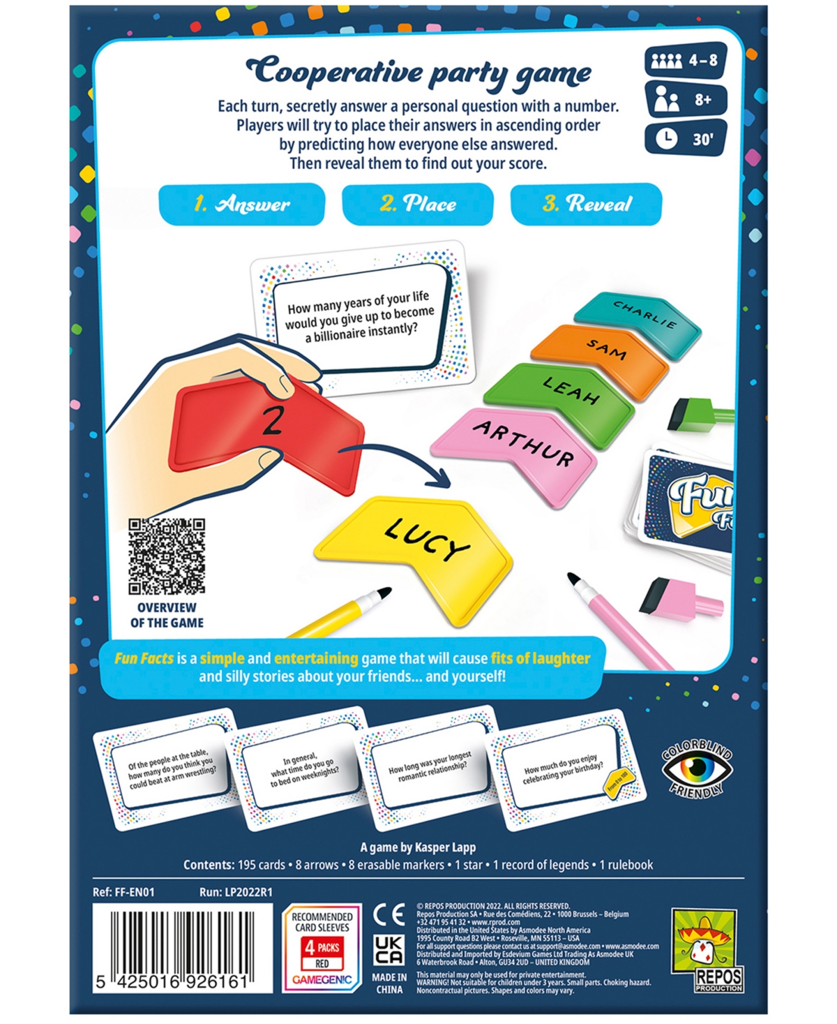 University Games Repos Production Fun Facts Game In No Color