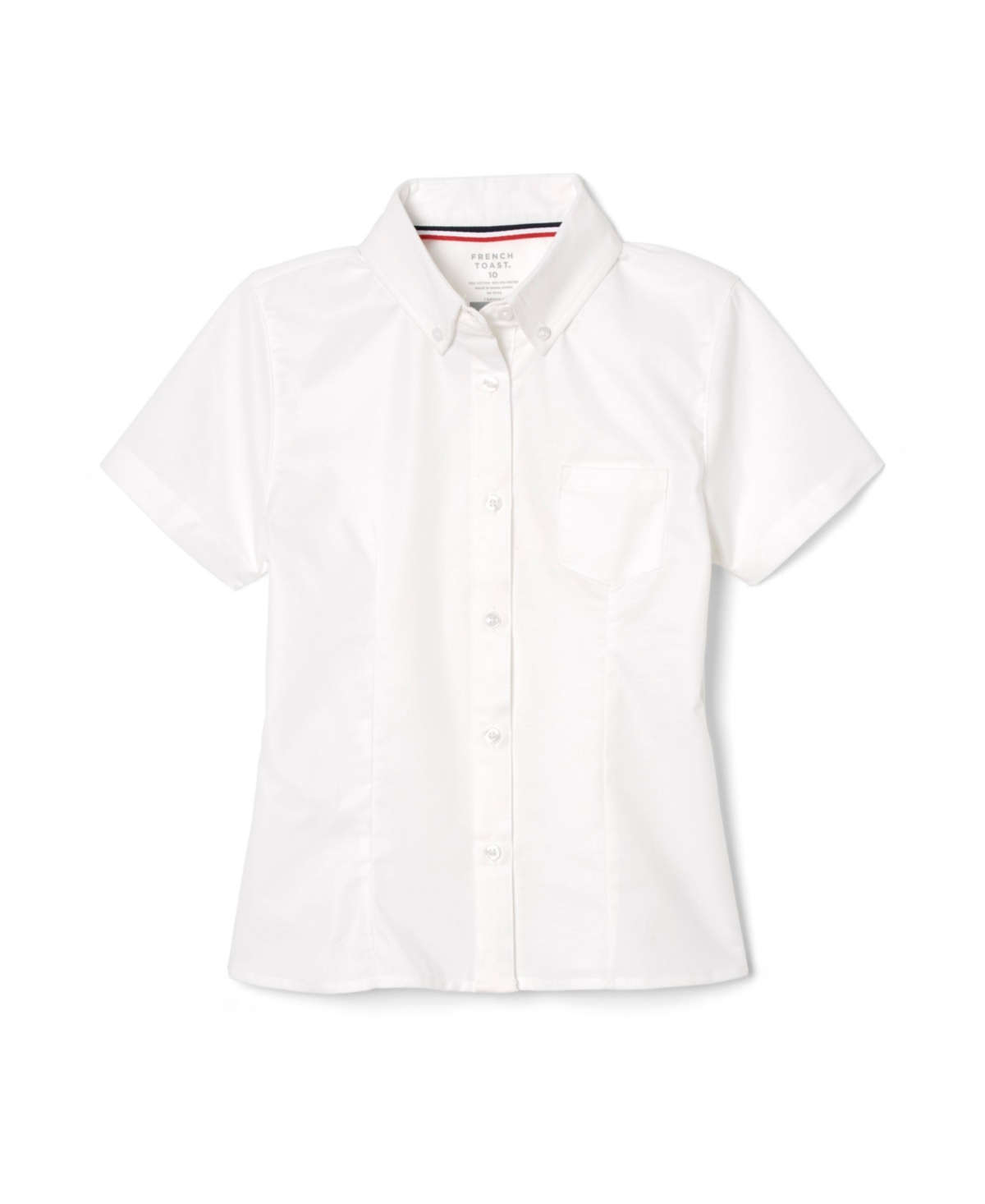 French Toast Little Girls Short Sleeve Oxford Shirt