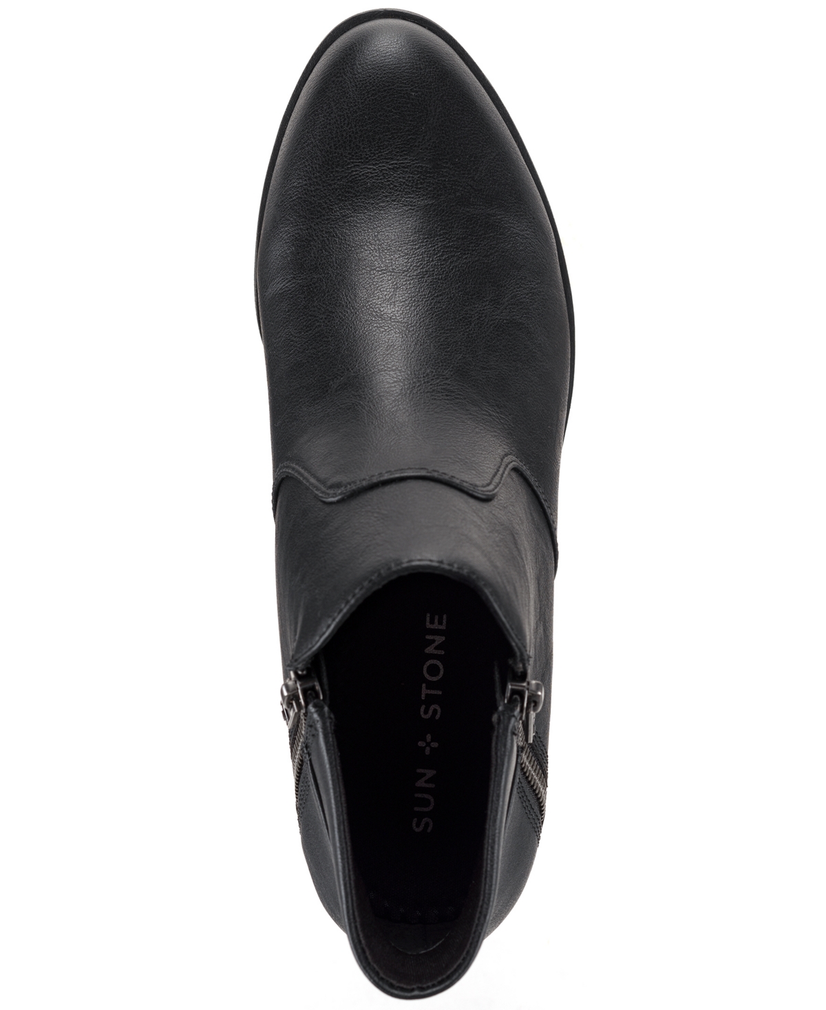 SUN + STONE WOMEN'S ADELINEE DOUBLE ZIP ANKLE BOOTIES, CREATED FOR MACY'S 