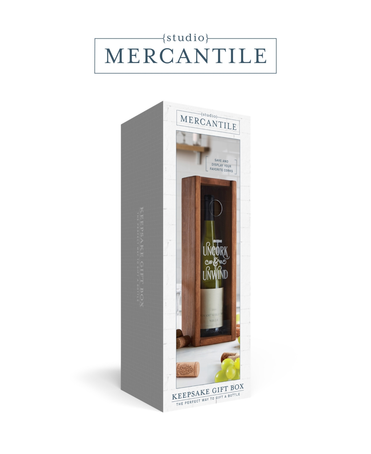 Shop Studio Mercantile Wine Keepsake Box In Browm