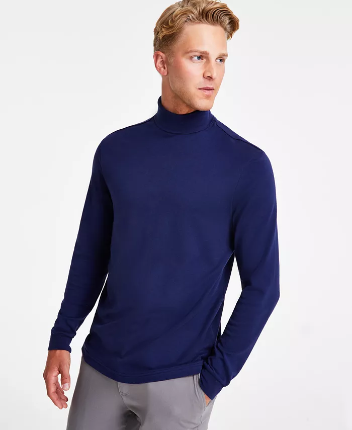 Men's Solid Turtleneck Shirt