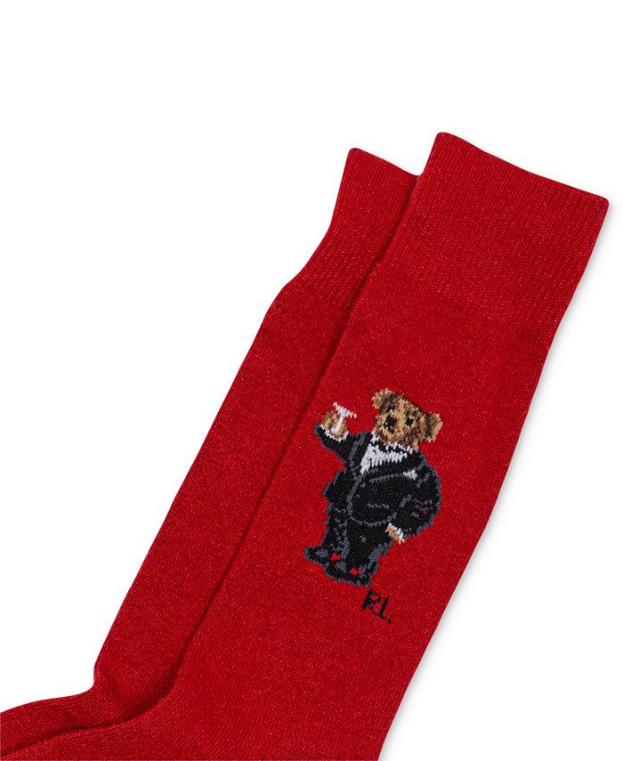 Polo Ralph Lauren Men's Martini Bear Crew Socks - Macy's
