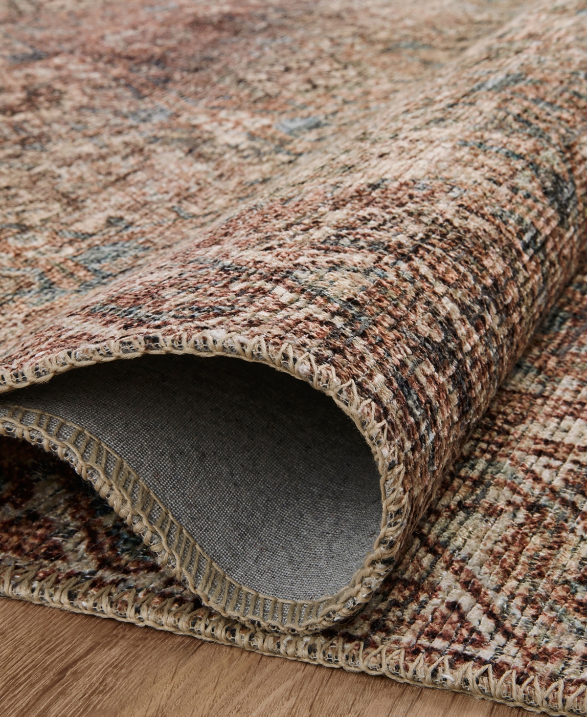Amber Lewis Loloi Billie Bil-04 Area Rug - Rust