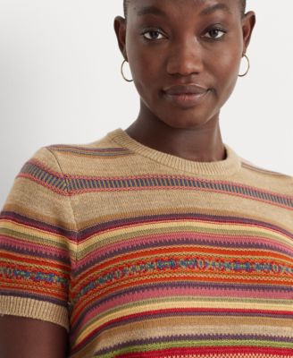 Lauren Ralph Lauren Plus Size Short-Sleeve Sweater