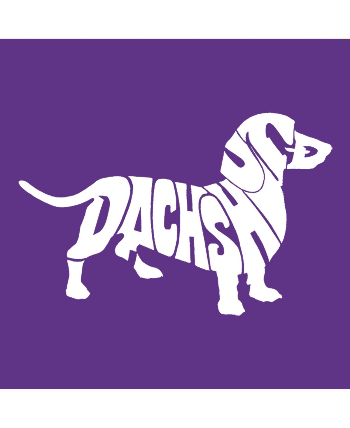 Big Girl's Word Art T-shirt - Dachshund