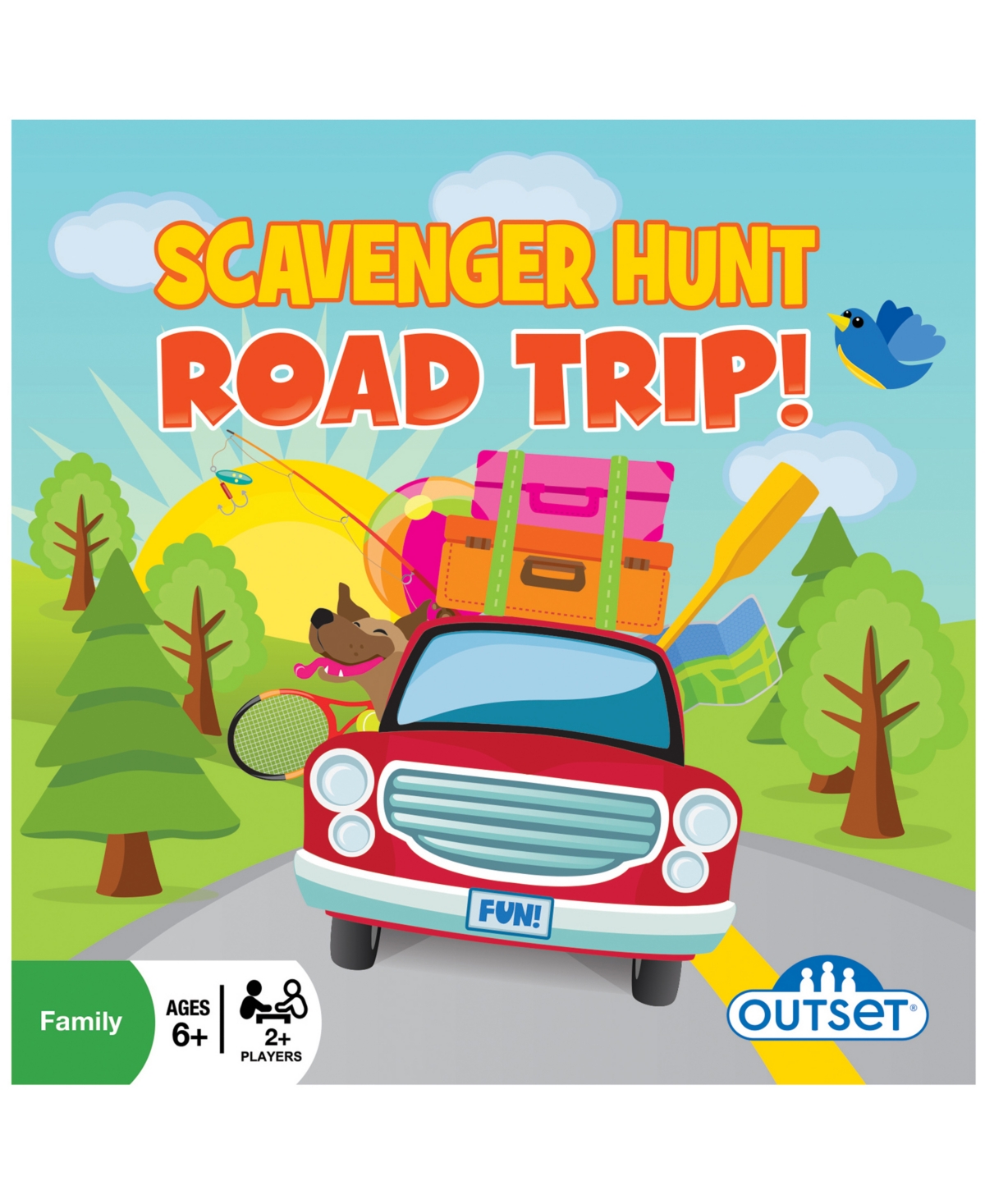 University Games Outset Media Scavenger Hunt Road Trip Travel Game In No Color