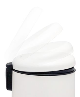 6L / 1.6 Gal + 6L / 1.6 Gal Round Stainless Steel Step Can Combo - Matte White