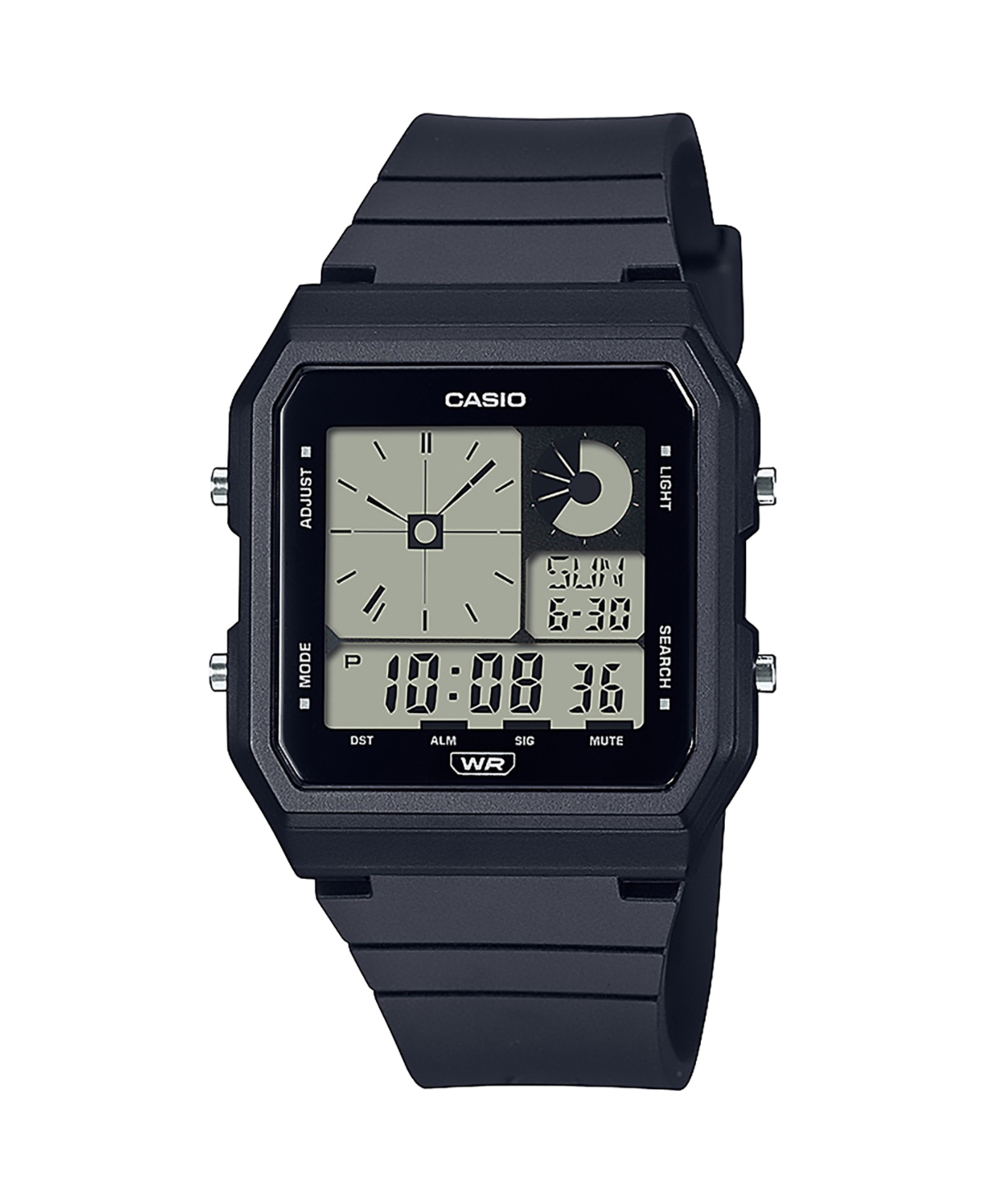 Casio Men's Digital Black Resin Watch 33.7mm, LF20W-1A