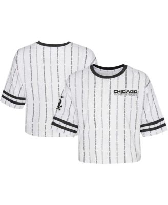 Big Girls White Chicago White Sox Ball Striped T-shirt