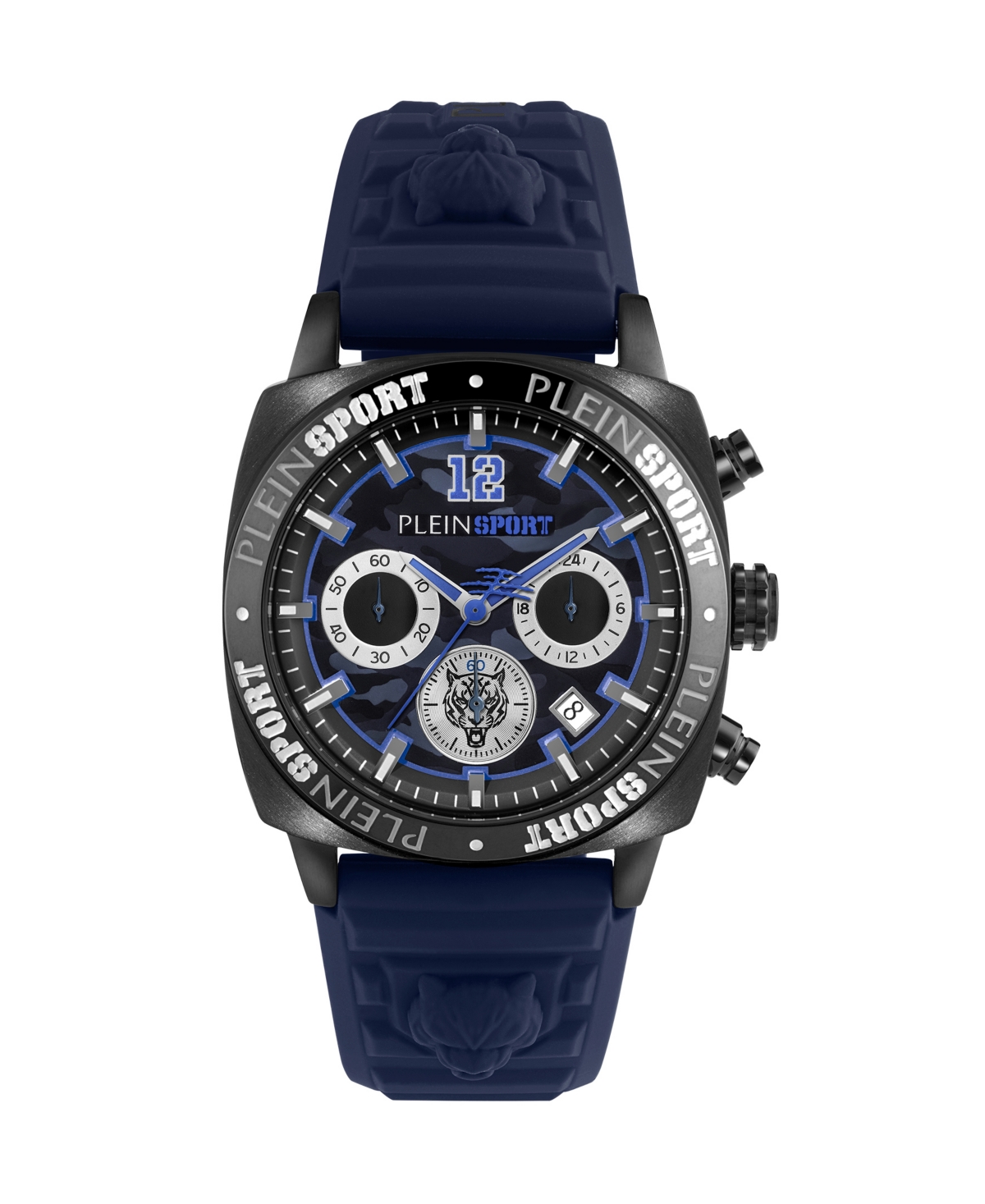 Plein Sport Men's Wildcat Blue Silicone Strap Watch 40mm