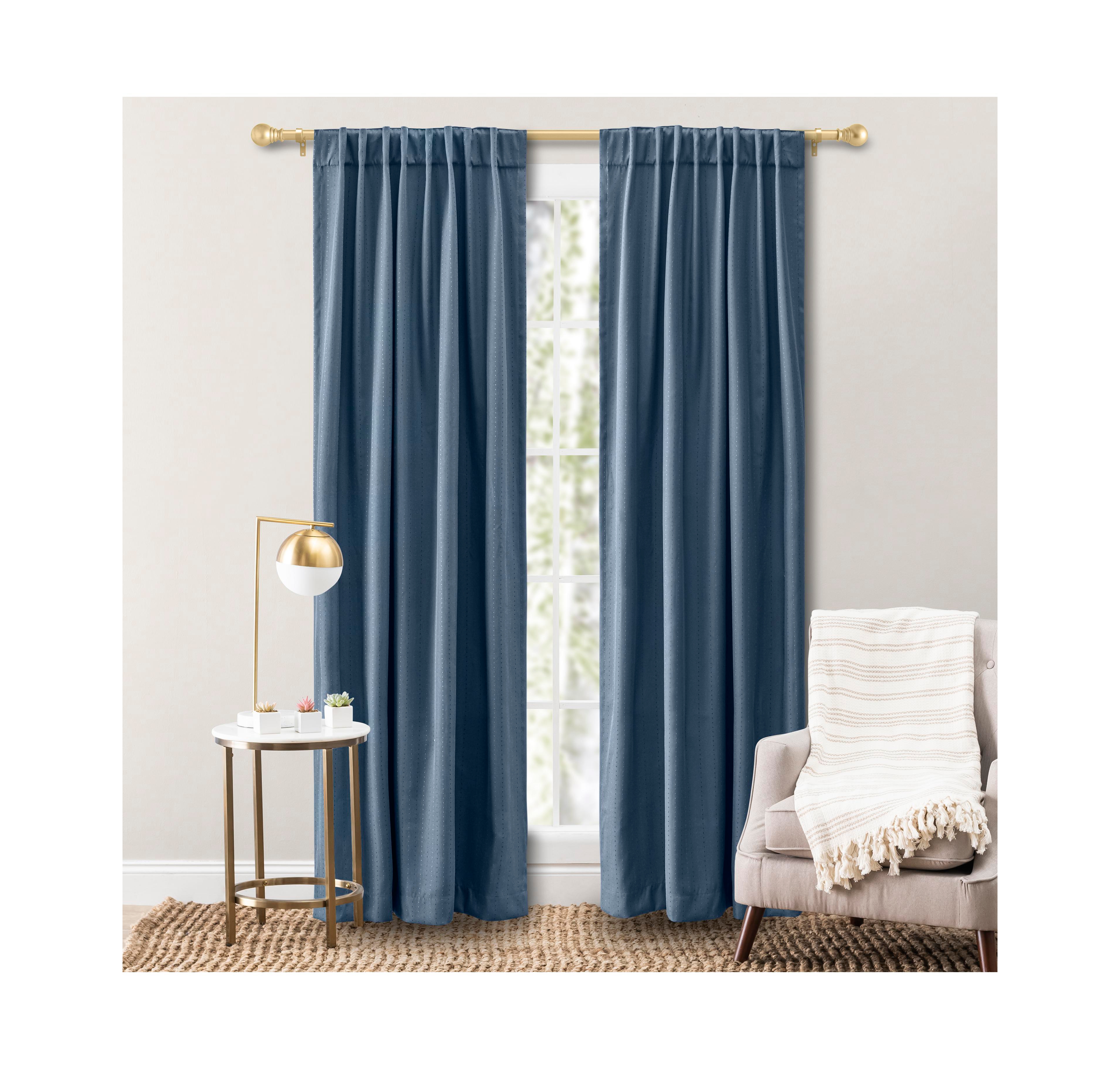 Ricardo Grand Pointe Rod Pocket Curtain Panel w/Back Tabs 54"W x 72"L