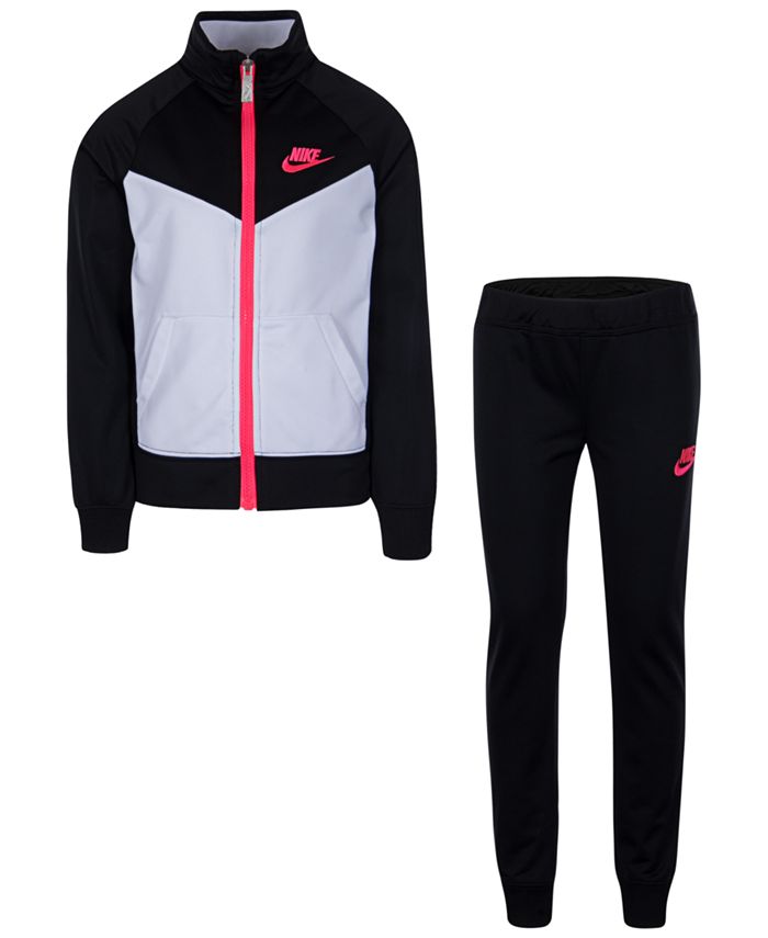 Nike Little Girls Tricot Jacket and Pants, 2 Piece Set - Macy's