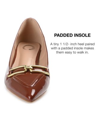 Women's Rumi Pointed Toe Kitten Heel Pumps