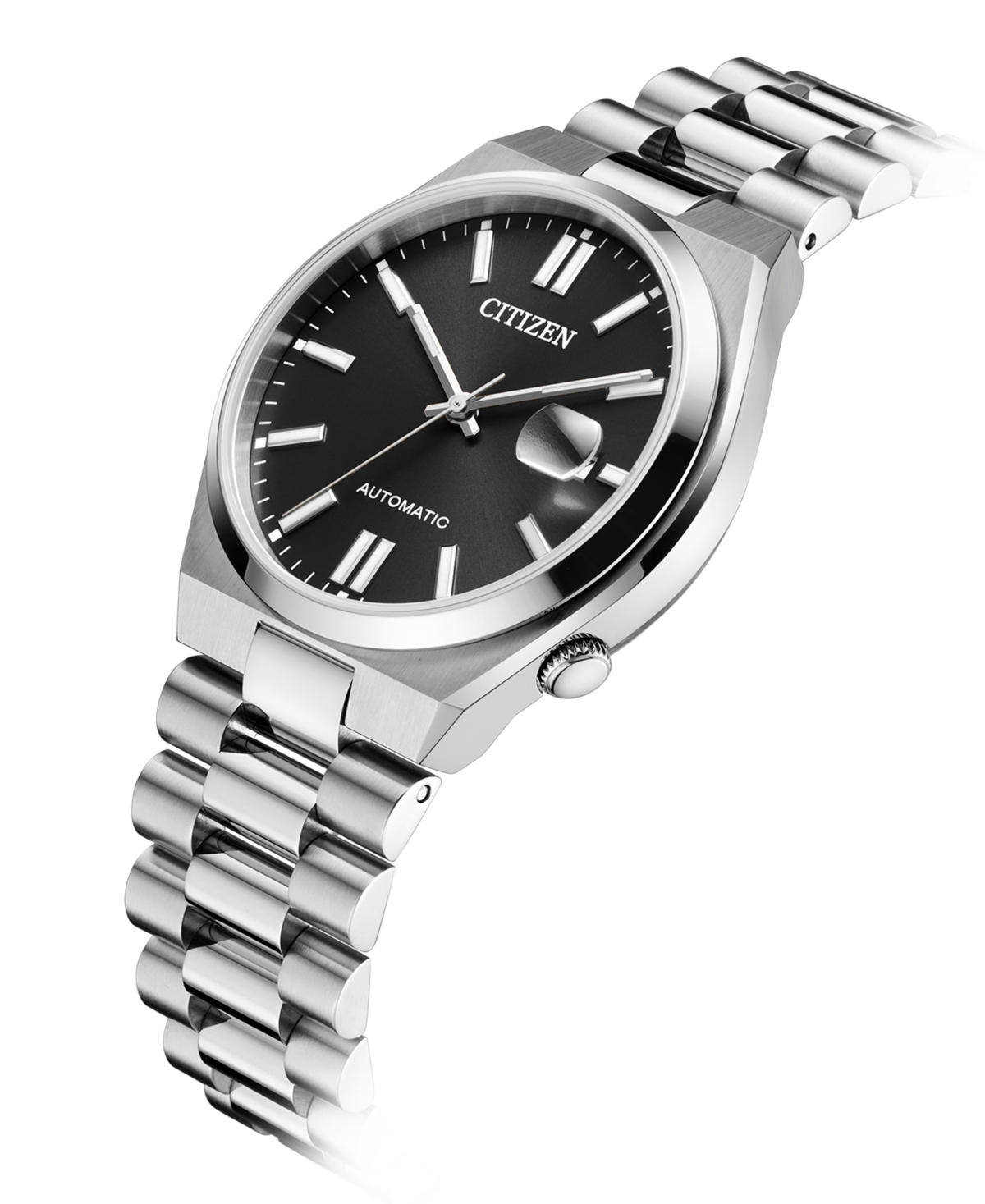 Citizen Tsuyosa Mens Automatic Silver Tone Stainless Steel Bracelet Watch Nj0150-56e In Silver