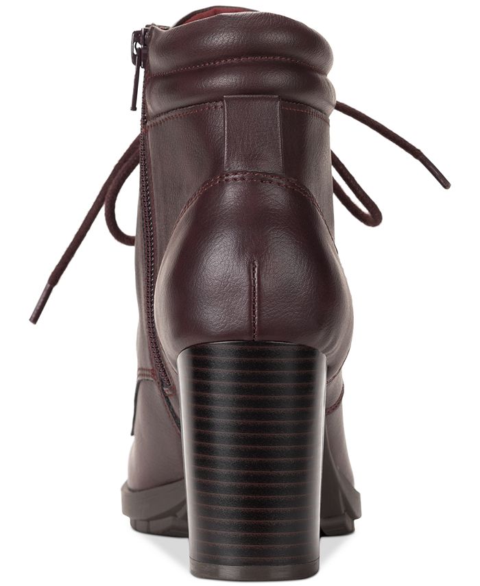 Style & Co Laurellee LaceUp Dress Booties, Created for Macy's Macy's