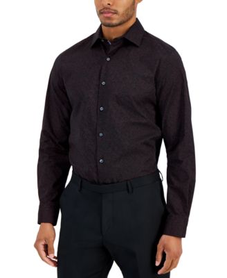 macy's black dress shirt