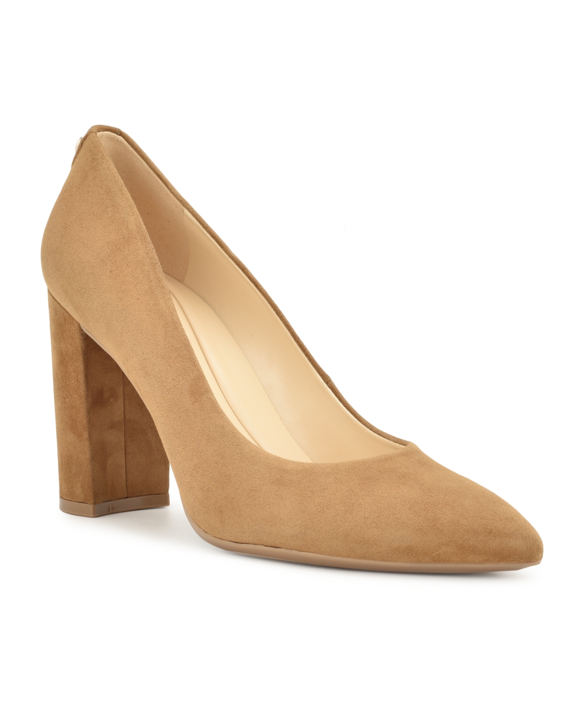 Nine West Women's Dothis Pointy Toe Stiletto Dress Pumps In Light Natural Patent
