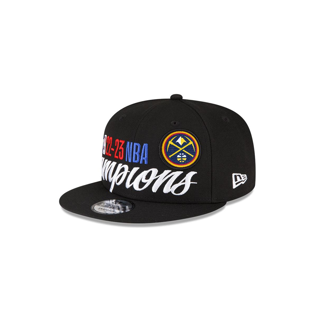 New Era Men's  Black Denver Nuggets 2023 Nba Finals Champions Locker Room 9fifty Snapback Hat