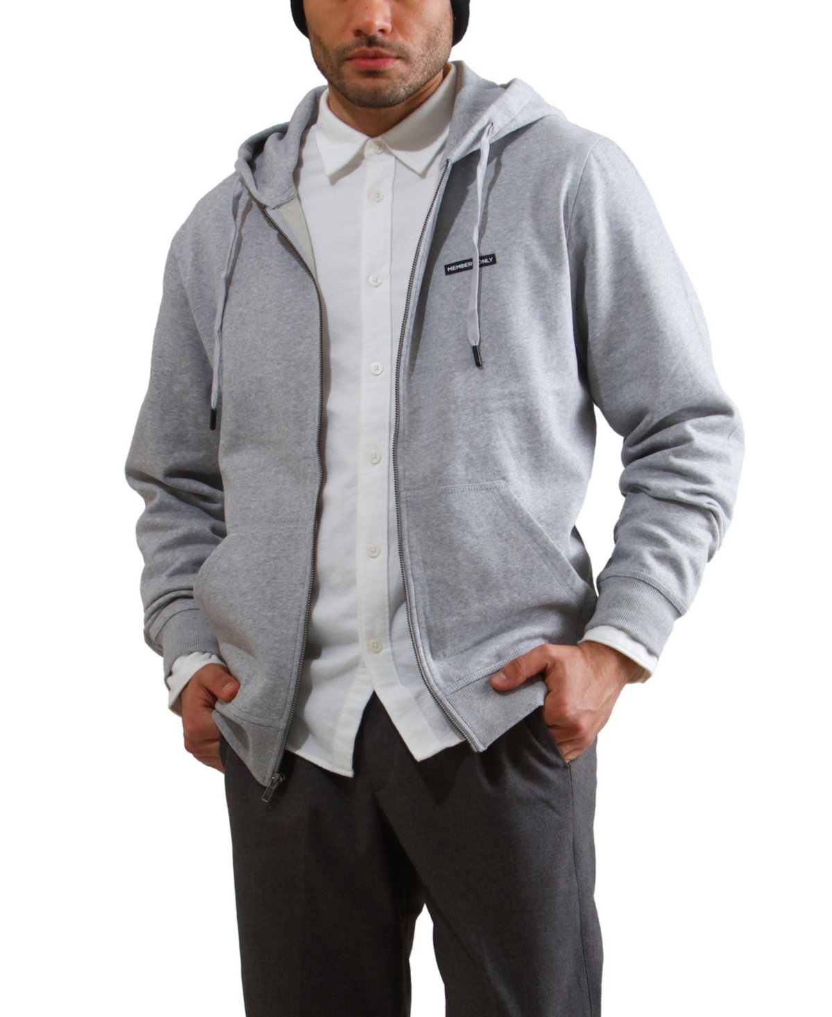 Men's Brooklyn Zip-Up Hoodie - Grey