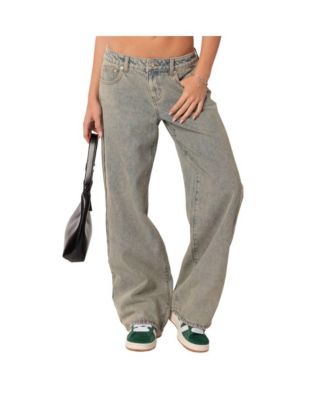 Women's Magda Low Rise Acid Wash Jeans