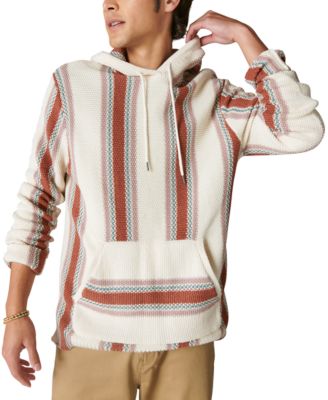 Lucky Brand Women's Cotton Blend Baja Sweater Hoodie