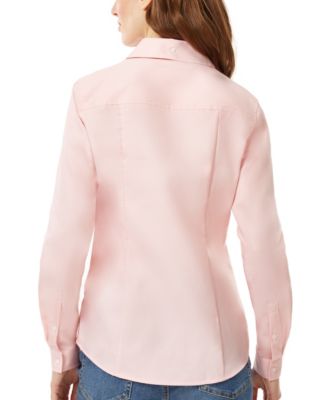 Women's Easy Care Button Up Long Sleeve Blouse 